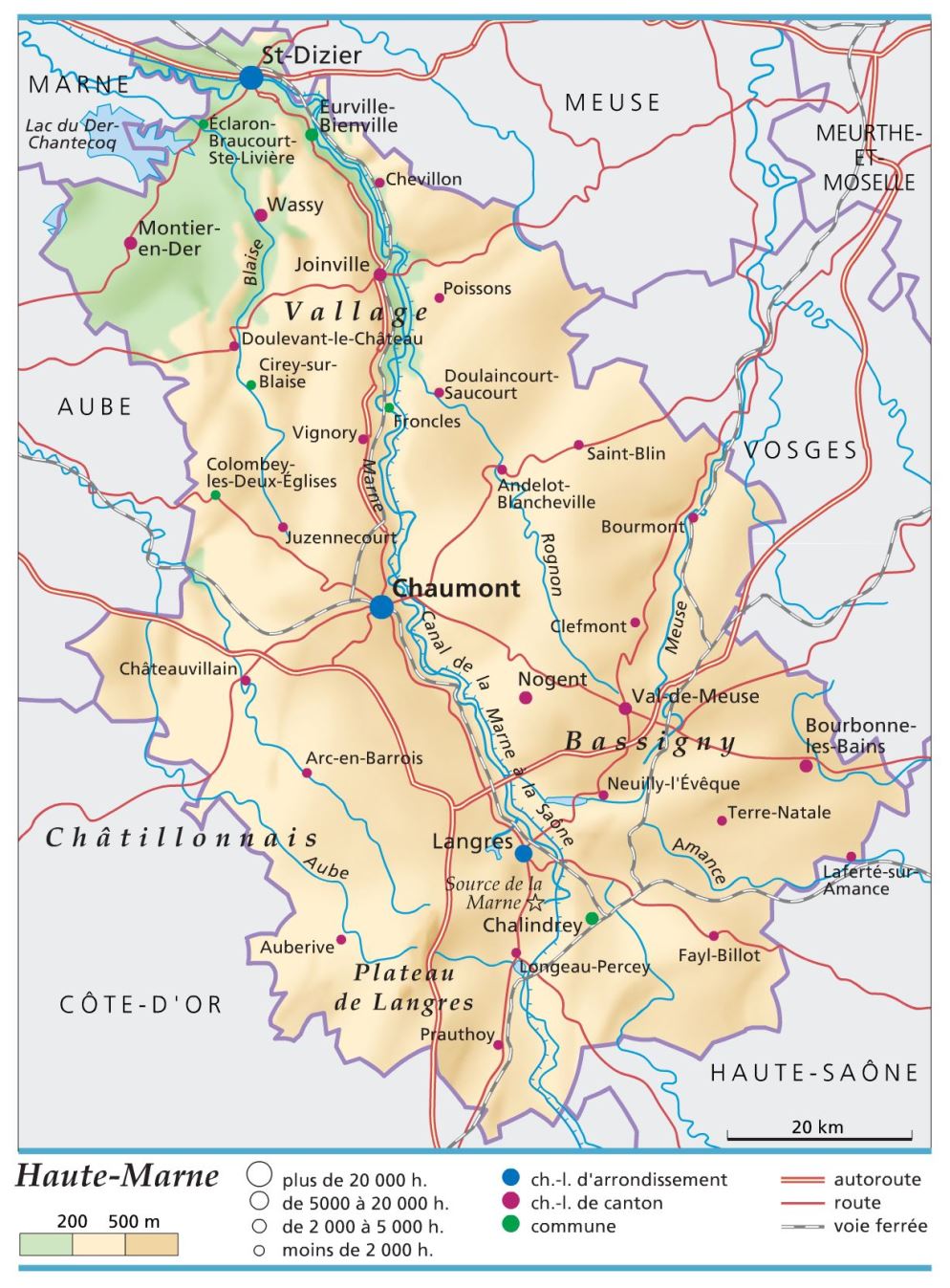 carte département Haute-Marne