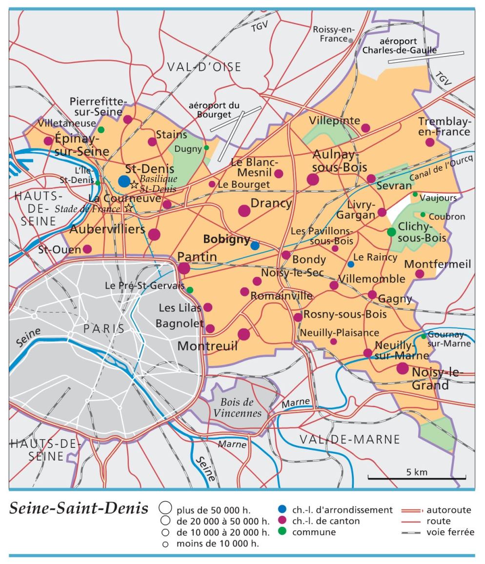 carte département Seine-Saint-Denis